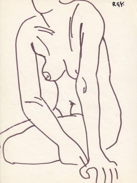 For sale  Rózsahegyi, György - Sitting Nude 's painting